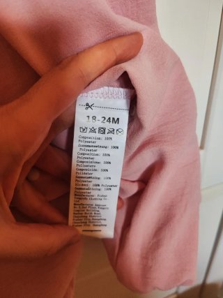 Pelele rosa osito