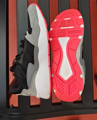 Zapatillas Adidas Mujer Talla 41 1/3 Negras/Gris