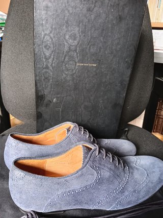 Dries Van Noten Wingtip Scarpe Grigie 42.5