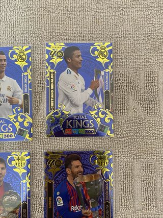 Pack 6 Cromos Total Kings Messi/Cristiano