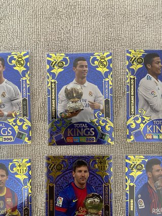 Pack 6 Cromos Total Kings Messi/Cristiano