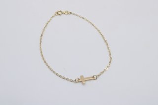 Pulsera Oro 14k Cruz