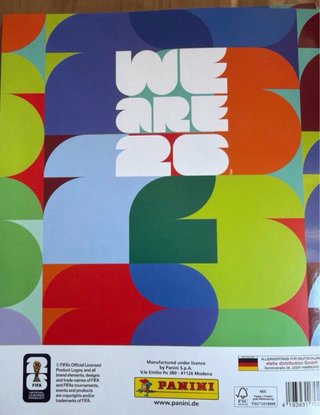 Álbum Panini Mundial FIFA 2026 + 6 Pegatinas