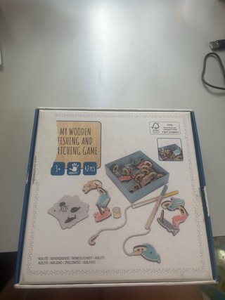 Juego de Pesca y Emparejar Madera