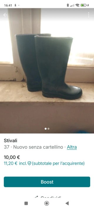 Stivali neri taglia 37