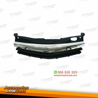 PARRILLA NEGRA CON FILO CROMADO PARA OPEL ASTRA H