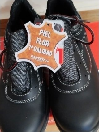 Zapatos de seguridad Panter piel negros