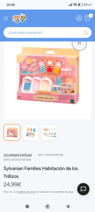 Sylvanian Families Trillizos Cuidado Set y carrito