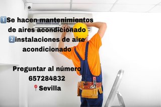 Instalación de aire acondicionado.