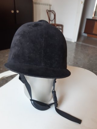 Cap da equitazione nero taglia 56