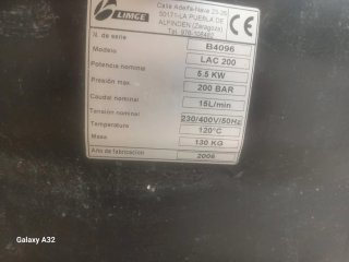 Hidrolimpiadora industrial LIMGE LAC 200/15