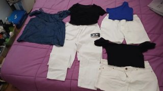 Lote Ropa Chica Talla M: Tops y Shorts