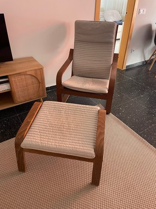 Butaca y reposapiés Ikea