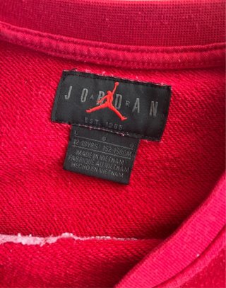 Felpa Jordan Rossa Taglia 12/13
