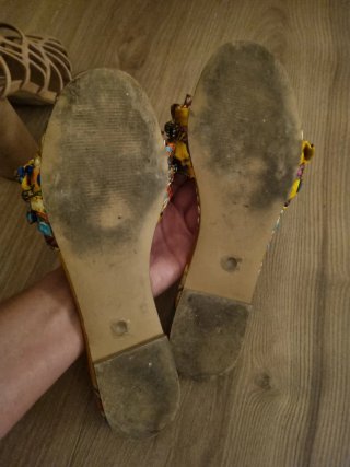 Sandalias Steve Madden Joya Floral Amarillo