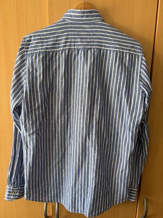 Camisa de rayas azul y blanco Easy Wear
