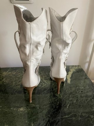 Stivali stivaletti estivi in pelle donna