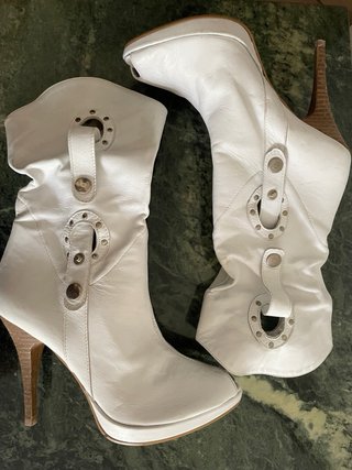 Stivali stivaletti estivi in pelle donna