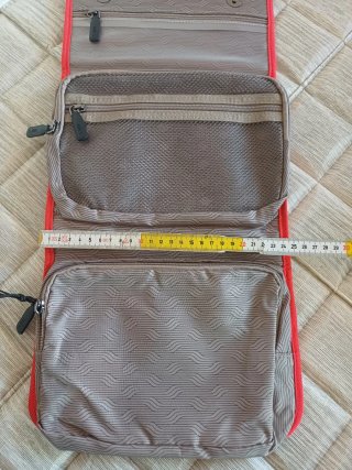 Necessaire Bric's pieghevole grigio/rosso