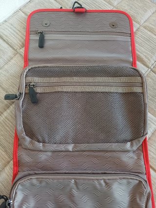 Necessaire Bric's pieghevole grigio/rosso