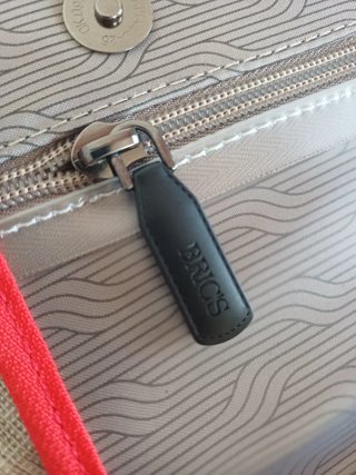 Necessaire Bric's pieghevole grigio/rosso