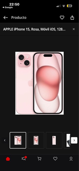 iPhone 15 Rosa 128GB
