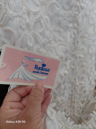 Abito da sposa pizzo bianco