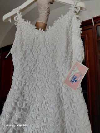 Abito da sposa pizzo bianco