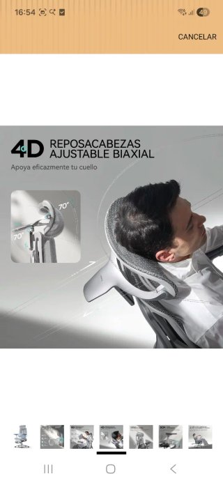 Silla de Oficina Ergonómica Hbada E3 Pro Gris