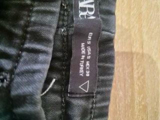 Pantalón cargo hombre negro