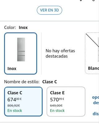 Frigorífico Haier 3D 60 Series 5 nevera color Inox