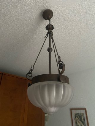 Lámpara de hierro forjado