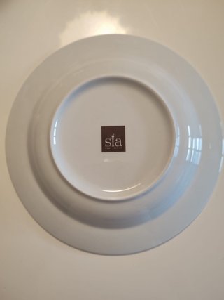 Vajilla de porcelana blanca 24 piezas