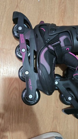 Patines Oxelo Talla 42 Rosa/Negro