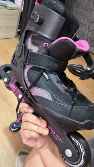 Patines Oxelo Talla 42 Rosa/Negro