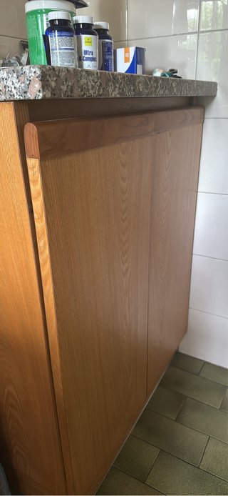 Mobile cucina legno piano granito