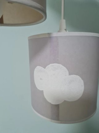 Lámpara infantil nube morada