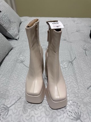 Botines Beige Talla 38