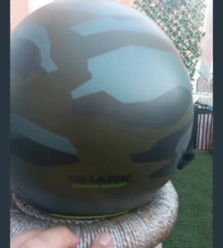 Casco Shark Night Camuflaje Amarillo