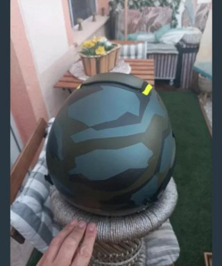 Casco Shark Night Camuflaje Amarillo