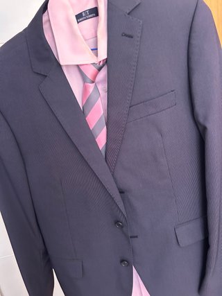Traje de hombre azul