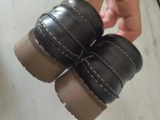 Zapatos niño Fleximax piel marrones.