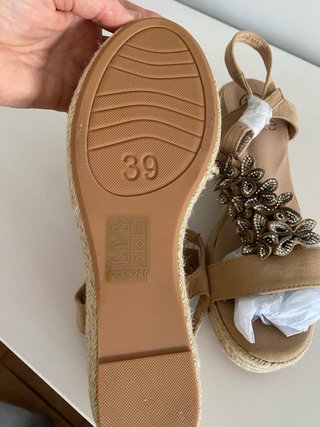 Esparto Beige Talla 39 Nuevas