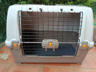 Transportín Perro Mediano Beige/Gris