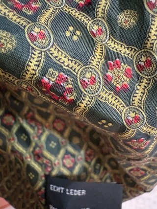 Giacca bomber in vera pelle scamosciata vintage