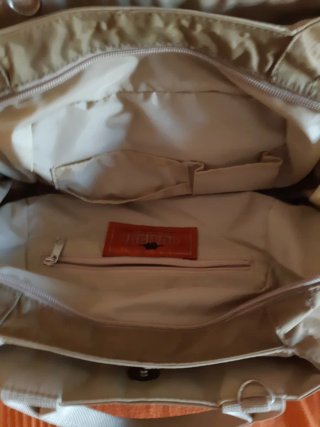 Bolso de mano beige
