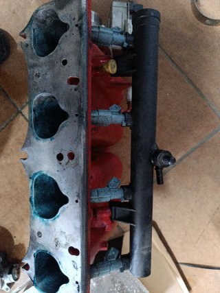 Colector Admisión Honda K20 Rojo