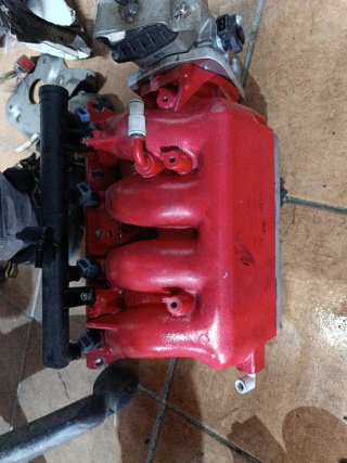 Colector Admisión Honda K20 Rojo