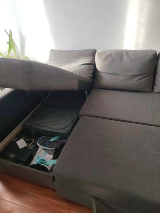 Sofá Cama 3 Plazas Ikea Gris