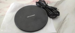 Cargador Rápido Inalámbrico Negro